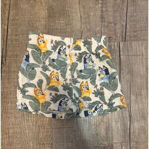 Bluey Toddler Shorts 3T | Boys Girls Summer Cotton Pull-On Cartoon Print